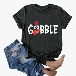 Amazon Black Gobble Graphic Tee
